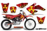 Dirt Bike Graphics Kit Decal Sticker Wrap For Honda CRF70 2004-2015 MELTDOWN YELLOW RED