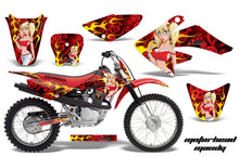 Load image into Gallery viewer, Dirt Bike Graphics Kit Decal Sticker Wrap For Honda CRF80 2004-2010 MOTO MANDY RED-atv motorcycle utv parts accessories gear helmets jackets gloves pantsAll Terrain Depot