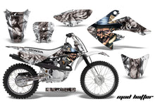 Load image into Gallery viewer, Dirt Bike Graphics Kit Decal Sticker Wrap For Honda CRF70 2004-2015 HATTSER SILVER WHITE-atv motorcycle utv parts accessories gear helmets jackets gloves pantsAll Terrain Depot