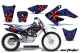 Dirt Bike Graphics Kit Decal Sticker Wrap For Honda CRF80 2004-2010 NORTHSTAR RED BLUE