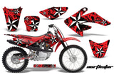 Dirt Bike Graphics Kit Decal Sticker Wrap For Honda CRF70 2004-2015 NORTHSTAR RED