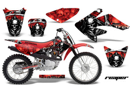 Dirt Bike Graphics Kit Decal Sticker Wrap For Honda CRF80 2004-2010 REAPER RED-atv motorcycle utv parts accessories gear helmets jackets gloves pantsAll Terrain Depot