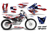 Dirt Bike Graphics Kit Decal Sticker Wrap For Honda CRF70 2004-2015 USA SINS