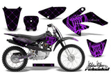 Dirt Bike Graphics Kit Decal Sticker Wrap For Honda CRF80 2004-2010 RELOADED PURPLE BLACK