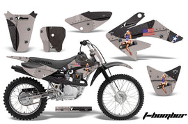 Dirt Bike Graphics Kit Decal Sticker Wrap For Honda CRF80 2004-2010 TBOMBER BLACK-atv motorcycle utv parts accessories gear helmets jackets gloves pantsAll Terrain Depot