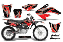 Load image into Gallery viewer, Dirt Bike Graphics Kit Decal Sticker Wrap For Honda CRF80 2004-2010 TRIBAL RED BLACK-atv motorcycle utv parts accessories gear helmets jackets gloves pantsAll Terrain Depot