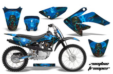 Load image into Gallery viewer, Dirt Bike Graphics Kit Decal Sticker Wrap For Honda CRF70 2004-2015 ZOMBIE BLUE-atv motorcycle utv parts accessories gear helmets jackets gloves pantsAll Terrain Depot