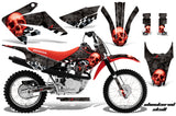 Dirt Bike Graphics Kit MX Decal Wrap For Honda CRF80 CRF100 2011-2016 CHECKERED RED BLACK