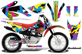 Dirt Bike Graphics Kit MX Decal Wrap For Honda CRF80 CRF100 2011-2016 FLASHBACK-atv motorcycle utv parts accessories gear helmets jackets gloves pantsAll Terrain Depot
