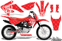 Load image into Gallery viewer, Dirt Bike Graphics Kit MX Decal Wrap For Honda CRF80 CRF100 2011-2016 RELOADED WHITE RED-atv motorcycle utv parts accessories gear helmets jackets gloves pantsAll Terrain Depot