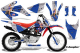 Dirt Bike Graphics Kit MX Decal Wrap For Honda CRF80 CRF100 2011-2016 TBOMBER BLUE