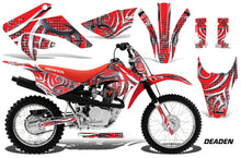 Load image into Gallery viewer, Dirt Bike Graphics Kit MX Decal Wrap For Honda CRF80 CRF100 2011-2016 DEADEN RED-atv motorcycle utv parts accessories gear helmets jackets gloves pantsAll Terrain Depot
