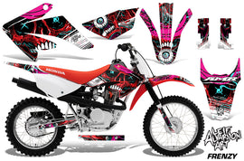 Dirt Bike Graphics Kit MX Decal Wrap For Honda CRF80 CRF100 2011-2016 FRENZY RED-atv motorcycle utv parts accessories gear helmets jackets gloves pantsAll Terrain Depot