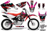 Dirt Bike Graphics Kit MX Decal Wrap For Honda CRF80 CRF100 2011-2016 FRENZY RED