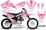 Dirt Bike Graphics Kit MX Decal Wrap For Honda CRF80 CRF100 2011-2016 STARLETT PINK