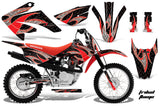 Dirt Bike Graphics Kit MX Decal Wrap For Honda CRF80 CRF100 2011-2016 TRIBAL RED BLACK