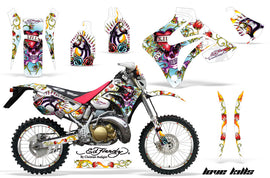 Graphics Kit Decal Sticker Wrap + # Plates For Honda CRM250AR 1996-1999 EDHLK WHITE-atv motorcycle utv parts accessories gear helmets jackets gloves pantsAll Terrain Depot
