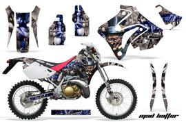 Dirt Bike Graphics Kit Decal Sticker Wrap For Honda CRM250AR 1996-1999 HATTER SILVER BLUE-atv motorcycle utv parts accessories gear helmets jackets gloves pantsAll Terrain Depot