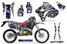 Graphics Kit Decal Sticker Wrap + # Plates For Honda CRM250AR 1996-1999 HATTER SILVER BLUE-atv motorcycle utv parts accessories gear helmets jackets gloves pantsAll Terrain Depot