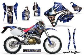 Dirt Bike Graphics Kit Decal Sticker Wrap For Honda CRM250AR 1996-1999 HATTER BLUE SILVER-atv motorcycle utv parts accessories gear helmets jackets gloves pantsAll Terrain Depot