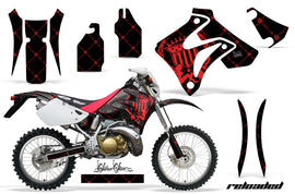 Dirt Bike Graphics Kit Decal Sticker Wrap For Honda CRM250AR 1996-1999 RELOADED RED BLACK-atv motorcycle utv parts accessories gear helmets jackets gloves pantsAll Terrain Depot