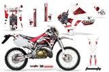 Dirt Bike Graphics Kit Decal Sticker Wrap For Honda CRM250AR 1996-1999 TOXIC RED WHITE