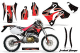 Dirt Bike Graphics Kit Decal Sticker Wrap For Honda CRM250AR 1996-1999 TRIBAL RED BLACK