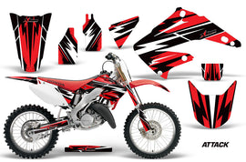 Dirt Bike Graphics Kit Decal Wrap For Honda CR125R CR250R 2002-2008 ATTACK RED-atv motorcycle utv parts accessories gear helmets jackets gloves pantsAll Terrain Depot