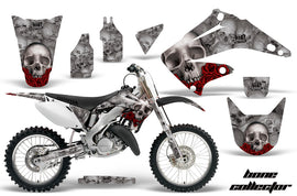 Dirt Bike Graphics Kit Decal Wrap For Honda CR125R CR250R 2002-2008 BONES SILVER-atv motorcycle utv parts accessories gear helmets jackets gloves pantsAll Terrain Depot