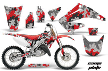 Load image into Gallery viewer, Dirt Bike Graphics Kit Decal Wrap For Honda CR125R CR250R 2002-2008 CAMOPLATE RED-atv motorcycle utv parts accessories gear helmets jackets gloves pantsAll Terrain Depot
