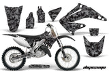 Dirt Bike Graphics Kit Decal Wrap For Honda CR125R CR250R 2002-2008 DIGICAMO BLACK