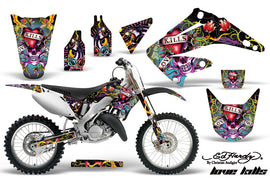 Dirt Bike Graphics Kit Decal Wrap For Honda CR125R CR250R 2002-2008 EDHLK BLACK-atv motorcycle utv parts accessories gear helmets jackets gloves pantsAll Terrain Depot