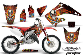 Dirt Bike Graphics Kit Decal Wrap For Honda CR125R CR250R 2002-2008 EDHP RED-atv motorcycle utv parts accessories gear helmets jackets gloves pantsAll Terrain Depot
