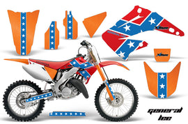 Dirt Bike Graphics Kit Decal Wrap For Honda CR125R CR250R 2002-2008 GENERAL LEE-atv motorcycle utv parts accessories gear helmets jackets gloves pantsAll Terrain Depot