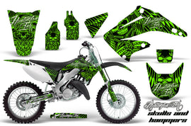 Dirt Bike Graphics Kit Decal Wrap For Honda CR125R CR250R 2002-2008 HISH GREEN-atv motorcycle utv parts accessories gear helmets jackets gloves pantsAll Terrain Depot
