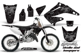 Dirt Bike Graphics Kit Decal Wrap For Honda CR125R CR250R 2002-2008 HISH SILVER