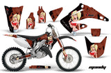 Dirt Bike Graphics Kit Decal Wrap For Honda CR125R CR250R 2002-2008 MANDY RED BLACK