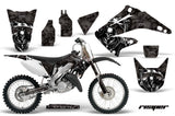 Dirt Bike Graphics Kit Decal Wrap For Honda CR125R CR250R 2002-2008 REAPER BLACK