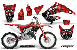 Dirt Bike Graphics Kit Decal Wrap For Honda CR125R CR250R 2002-2008 REAPER RED-atv motorcycle utv parts accessories gear helmets jackets gloves pantsAll Terrain Depot