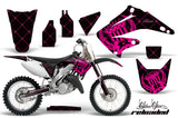 Dirt Bike Graphics Kit Decal Wrap For Honda CR125R CR250R 2002-2008 RELOADED PINK BLACK