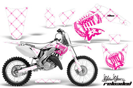 Dirt Bike Graphics Kit Decal Wrap For Honda CR125R CR250R 2002-2008 RELOADED PINK WHITE-atv motorcycle utv parts accessories gear helmets jackets gloves pantsAll Terrain Depot