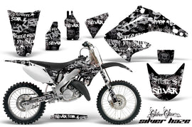 Dirt Bike Graphics Kit Decal Wrap For Honda CR125R CR250R 2002-2008 SSSH WHITE BLACK-atv motorcycle utv parts accessories gear helmets jackets gloves pantsAll Terrain Depot