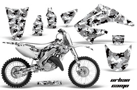 Dirt Bike Graphics Kit Decal Wrap For Honda CR125R CR250R 2002-2008 URBAN CAMO WHITE-atv motorcycle utv parts accessories gear helmets jackets gloves pantsAll Terrain Depot