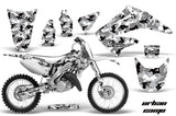 Dirt Bike Graphics Kit Decal Wrap For Honda CR125R CR250R 2002-2008 URBAN CAMO WHITE