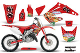 Dirt Bike Graphics Kit Decal Wrap For Honda CR125R CR250R 2002-2008 VEGAS RED