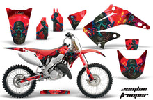 Load image into Gallery viewer, Dirt Bike Graphics Kit Decal Wrap For Honda CR125R CR250R 2002-2008 ZOMBIE RED-atv motorcycle utv parts accessories gear helmets jackets gloves pantsAll Terrain Depot