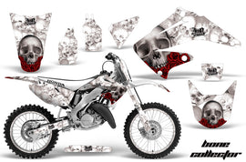 Graphics Kit Decal Wrap + # Plates For Honda CR125R CR250R 2002-2008 BONES WHITE-atv motorcycle utv parts accessories gear helmets jackets gloves pantsAll Terrain Depot