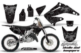 Graphics Kit Decal Wrap + # Plates For Honda CR125R CR250R 2002-2008 HISH SILVER