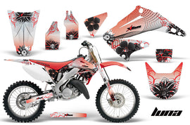 Dirt Bike Graphics Kit Decal Wrap For Honda CR125R CR250R 2002-2008 LUNA RED-atv motorcycle utv parts accessories gear helmets jackets gloves pantsAll Terrain Depot