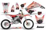 Dirt Bike Graphics Kit Decal Wrap For Honda CR125R CR250R 2002-2008 LUNA RED